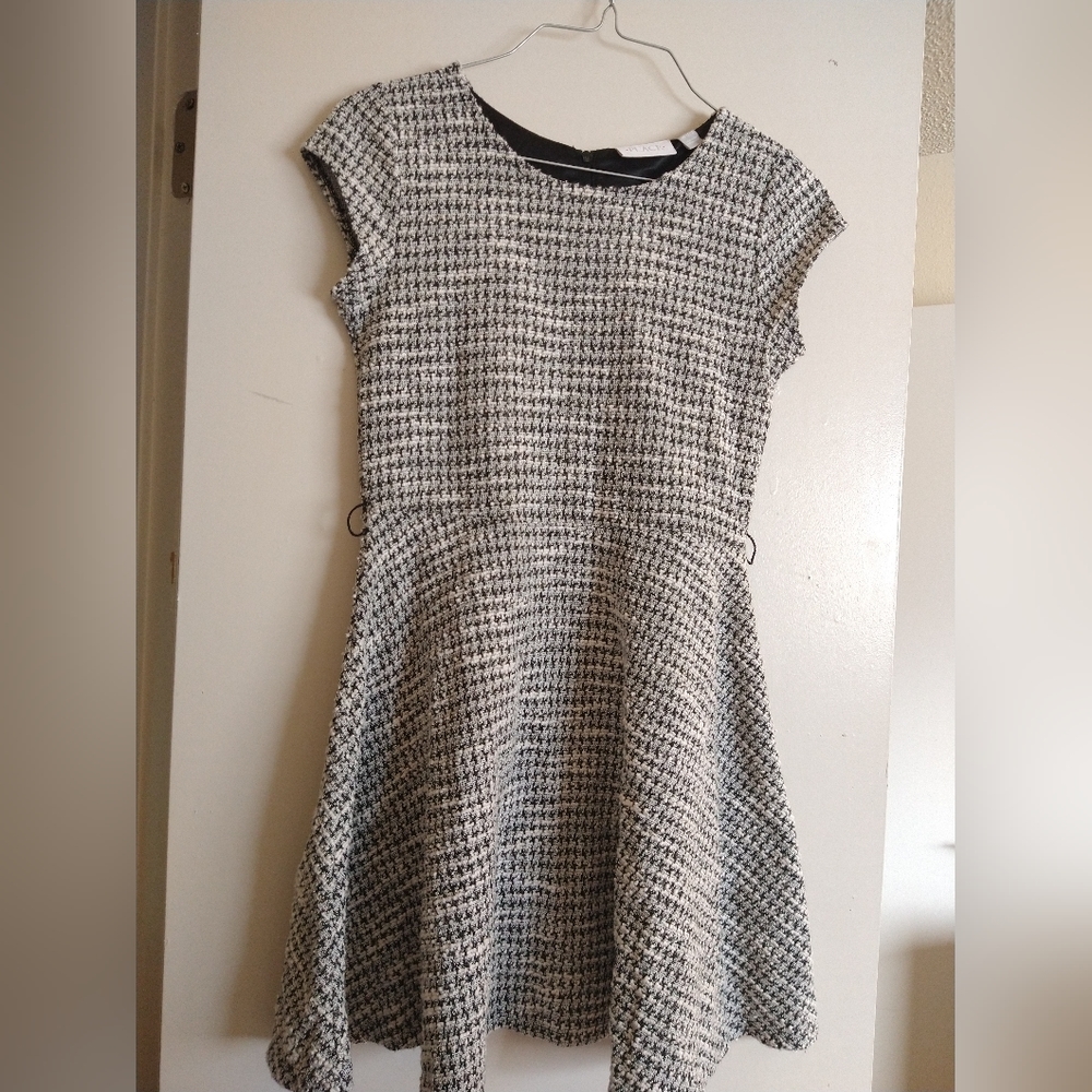 Gray skater dress